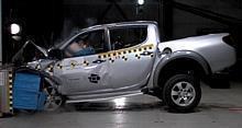 Mitsubishi L 200 im Euro NCAP-Crashtest. Foto: Auto-Reporter/Euro NCAP